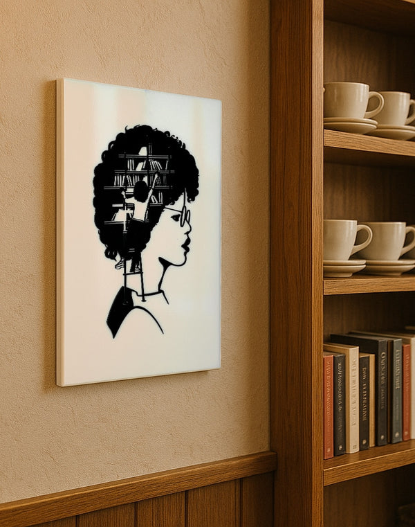 Mind Library – Intellectual Silhouette Panel