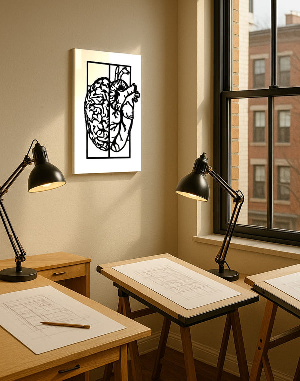 Dual Pulse – Heart & Mind Acrylic Panel
