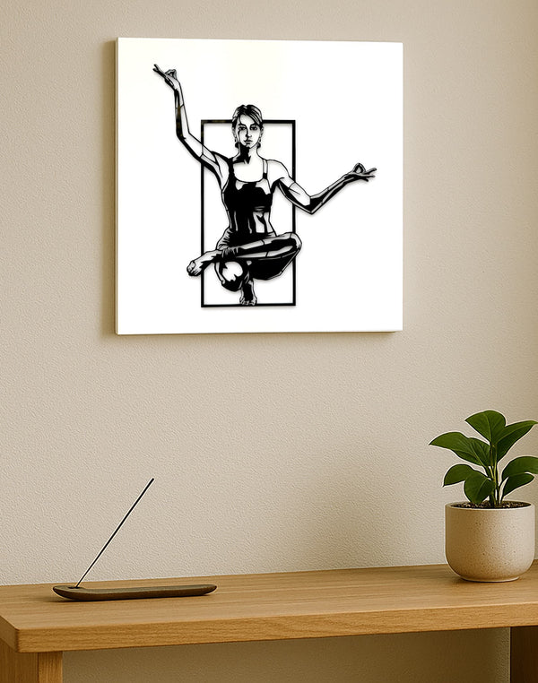 Zen Warrior – Yoga Wall Art on Glossy Acrylic