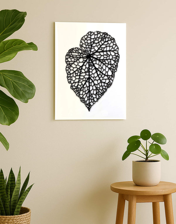Vein of Nature – Botanical Acrylic Wall Art in Leaf Form