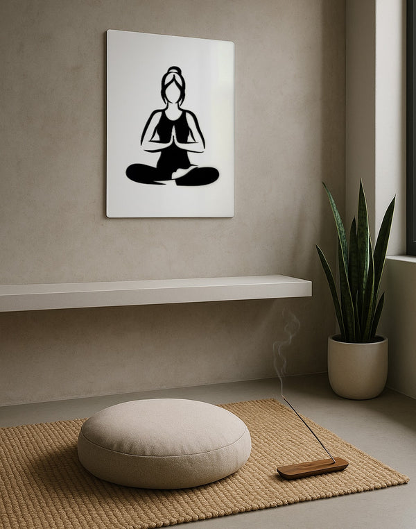 Tranquil Flow – Mindful Silhouette Panel